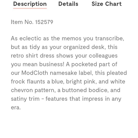 🆕 ModCloth Just My Typist Sleeveless Shirt Dress - Picture 5 of 7